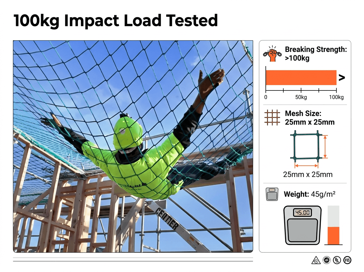 safety netting siatka zabezpieczająca
