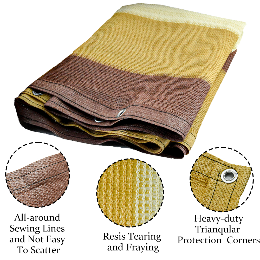 100% Virgin HDPE180GSM BRĄZOWA KOLOR NET NET na balkon