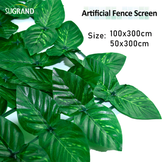 Sztuczne panele trawy plastikowe na ogrodzenie Outdoor Garden Prywatność 