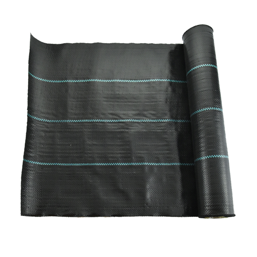 Czarna kontrola roślinność chwastowa mata gruntowa ochrona roślin Wzrost roślin