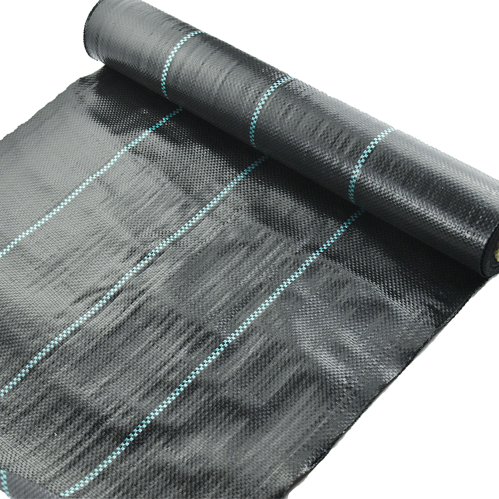 Czarna kontrola roślinność chwastowa mata gruntowa ochrona roślin Wzrost roślin