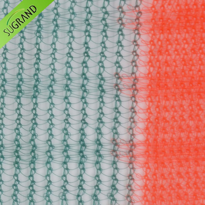 80GSM trójkąt ciemnozielona oliwkowa siatka/siatka do zbioru