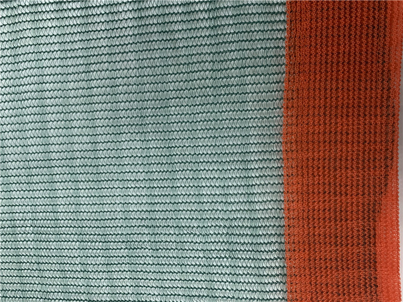 100GSM Mono Trójkąt Zielona i Pomarańczowa Oliwkowa Siatka