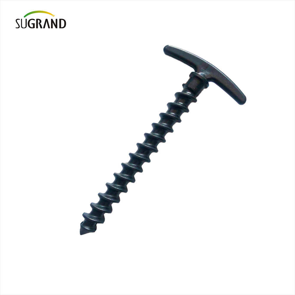 Plastikowe czarne ziemia paznokcie stałe tkaniny ogrodnicze nie są łatwe do zdejmowania