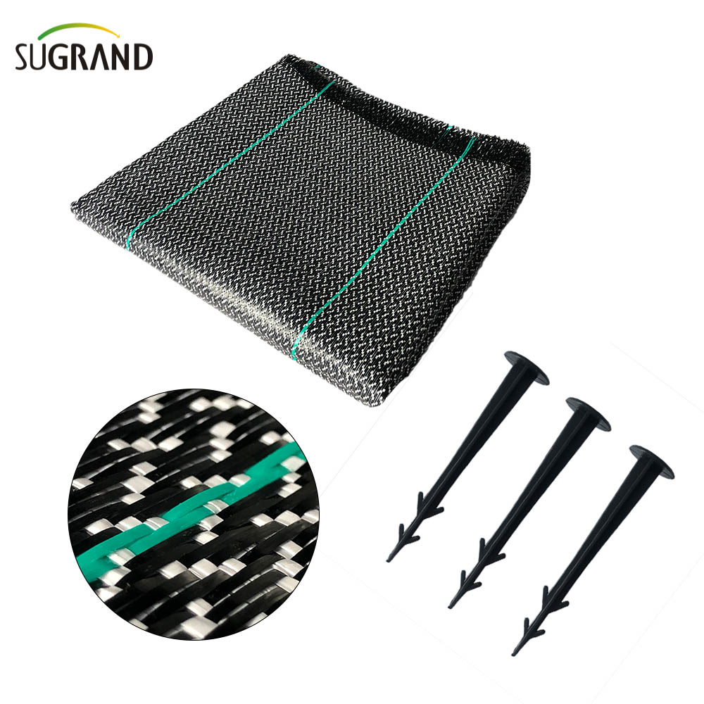 Czarna i biała okładka naziemna 0,7*100 m mata chwastowa na rynek Chile