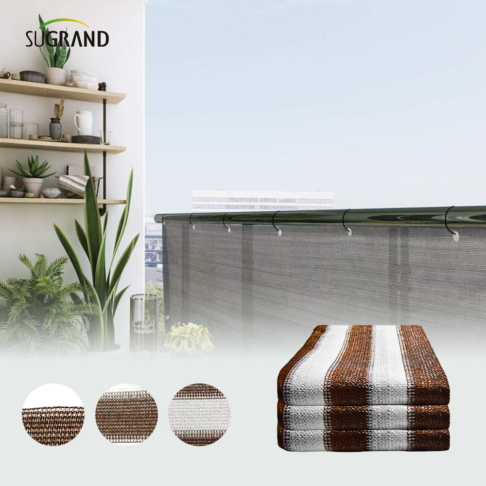 Dostosowywany rozmiar HDPE Drobne wykonanie płaskiego drutu balkonowego ochrony wiatru Netting Netting