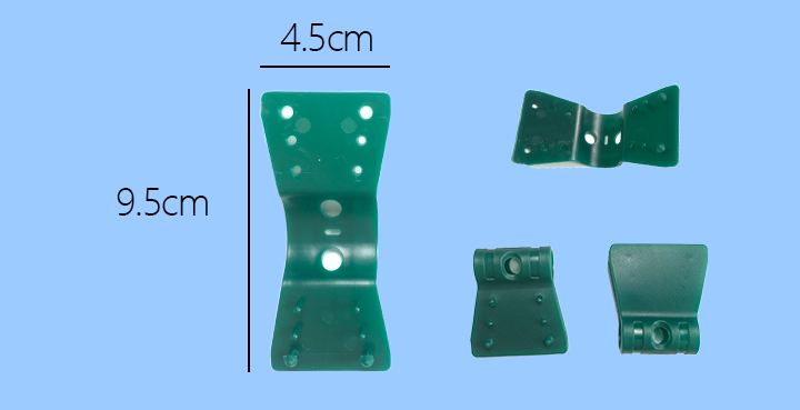 zielone klipsy siatkowe