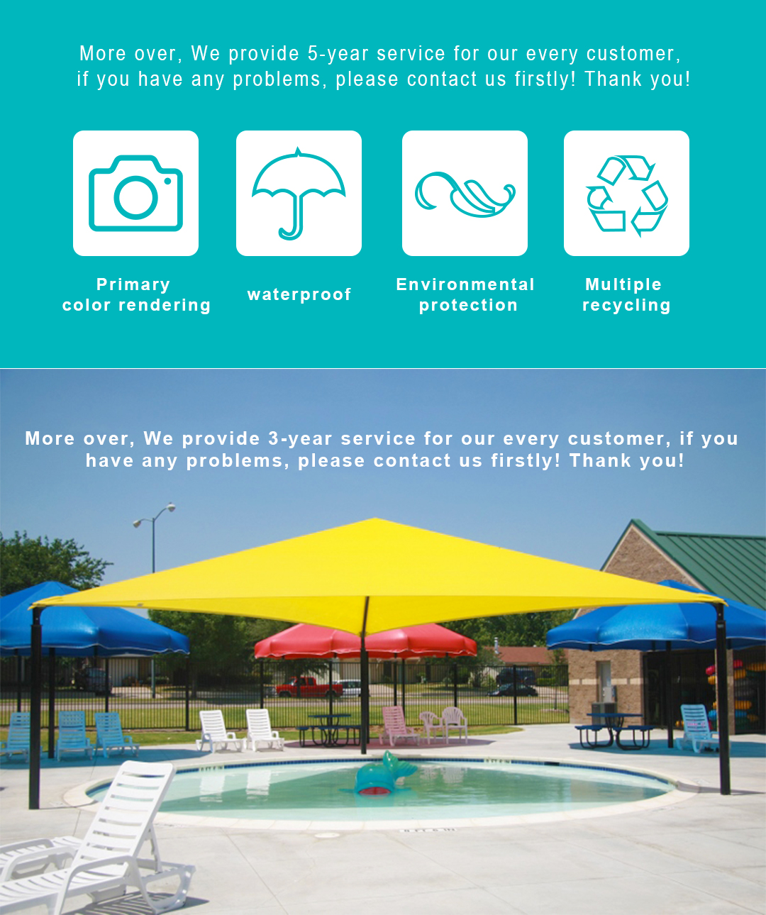 Wodoodporny cień Net4