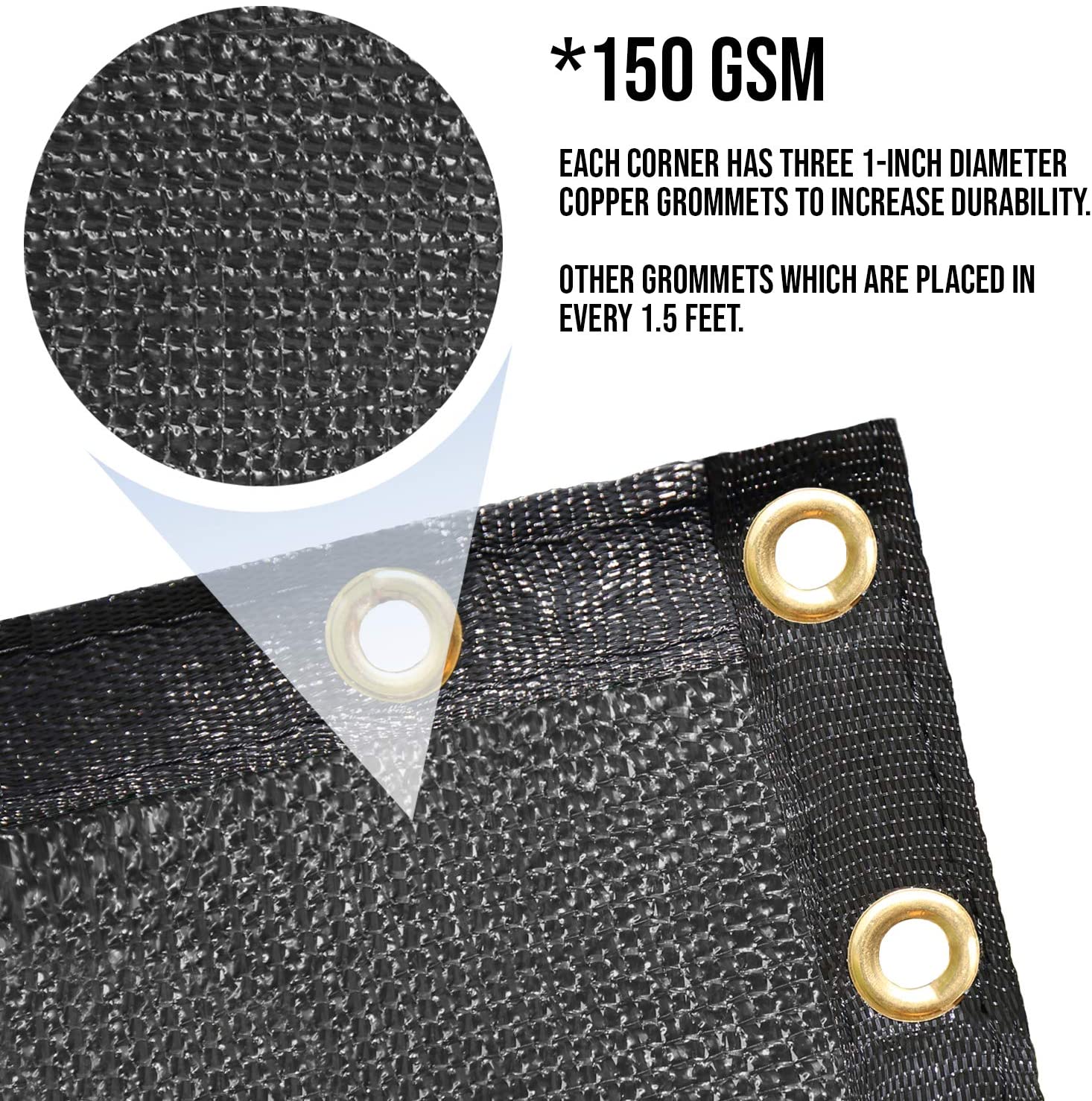 Black Fence Screen Prywatność przednią szybę UV Blokowanie odcienia Ekran Ekran ogrodzenia