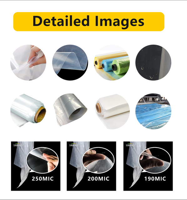 szczegółowe obrazy folii szklarniowej