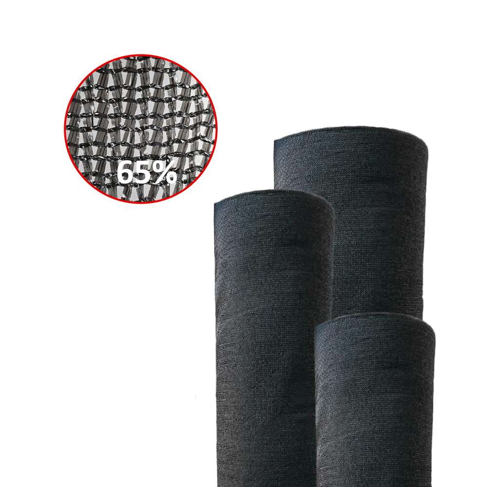 SUGRAND Czarna tkanina cieniująca z płaską taśmą
