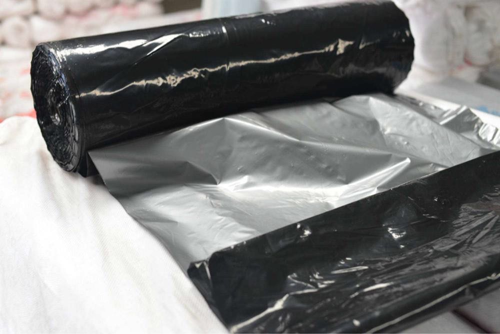 Srebrna czarna plastikowa ściółka dla maty z chwastów rolniczych