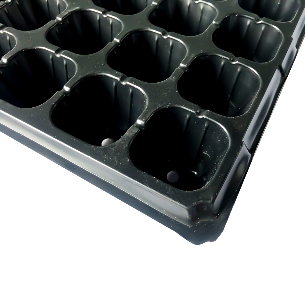 Black Garden Sedalling Tray Starter Tray Holes Taca 