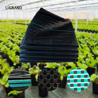 105GSM Czarna okładka naziemna/mata chwastowa z otworami na ogrody