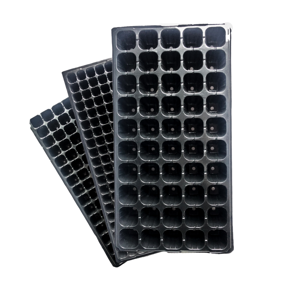 Black Garden Sedalling Tray Starter Tray Holes Taca 