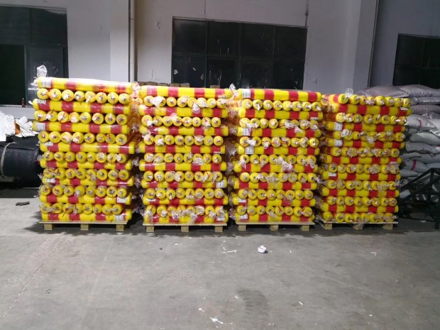 60GSM żółta i pomarańczowa siatka ostrzegawcza