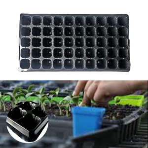 Black Garden Sedalling Tray Starter Tray Holes Taca 