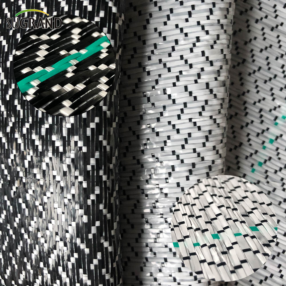 Czarna i biała okładka naziemna 0,7*100 m mata chwastowa na rynek Chile