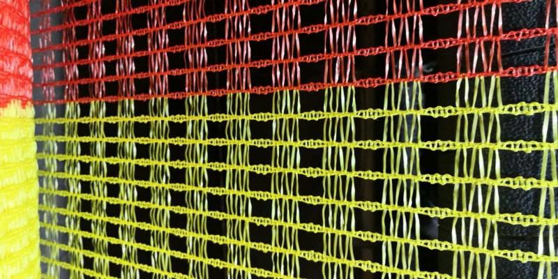 60GSM żółta i pomarańczowa siatka ostrzegawcza