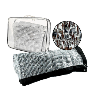 Srebrna tkanina aluminiowa z siatki z tkaniny Słonecznik Słoneczny Sieć