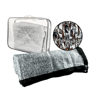 Srebrna tkanina aluminiowa z siatki z tkaniny Słonecznik Słoneczny Sieć