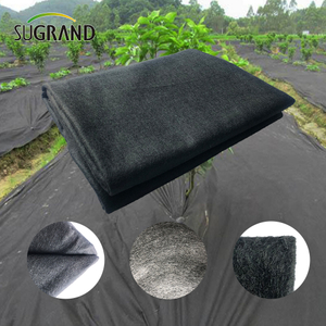 90GSM Black PP bez tkanej tkaniny do maty chwastowej krajobrazu 