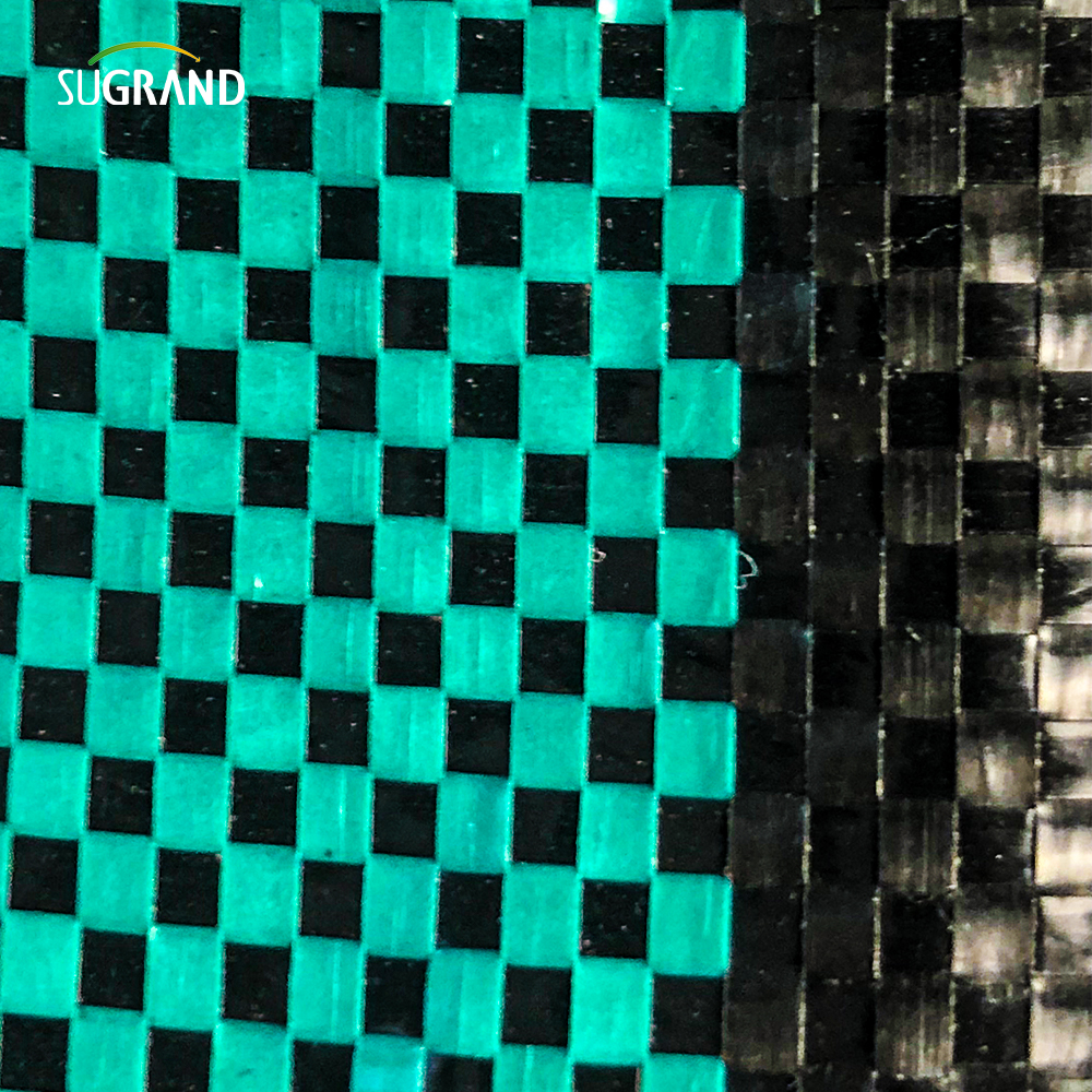 100gsm Czarno-zielona okrywowa / mata chwastów