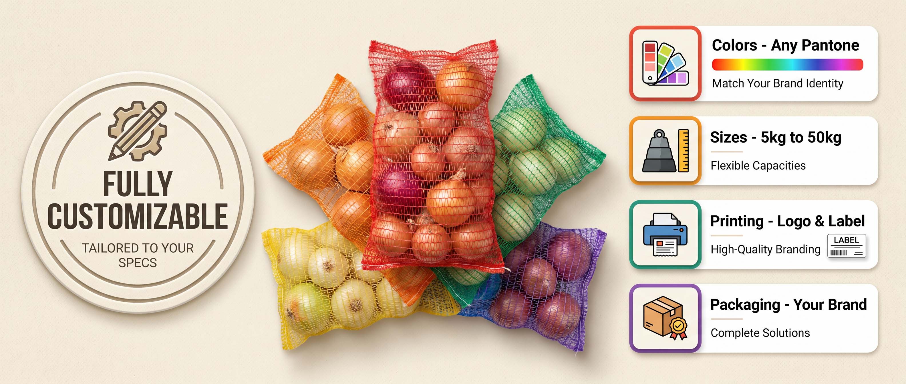 dostosuj torebkę cebuli